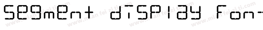 Segment display fon字体转换